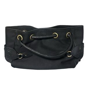 Cole Haan Kayla Nylon Shoulder Bag with Magnetic Clasp in Black